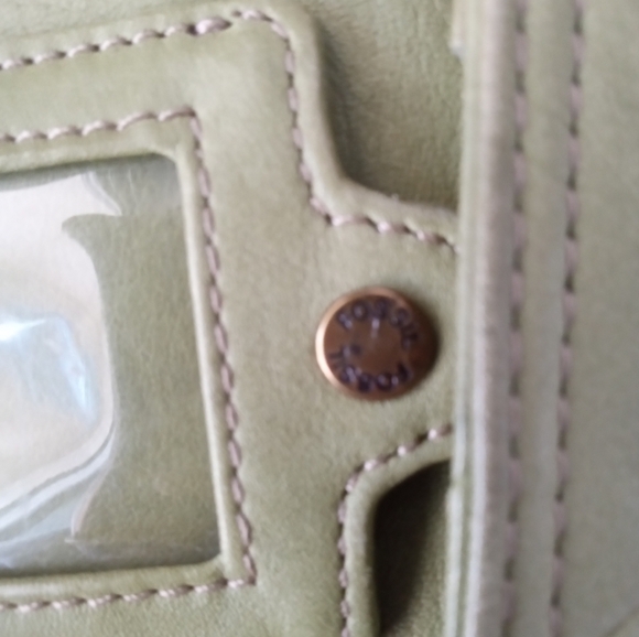 FOSSIL Vintage Green Leather Shoulder Bag - Picture 4 of 14